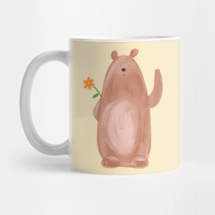 Bär mit Blume Mug